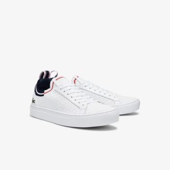 Lacoste La Piquée Textile Sneakers - Tenisky Pánské Bílé / Béžový | CZ-eYEft4